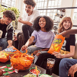 Intense Nacho 17 Oz Fiesta Size Bag, Cheese Flavored Non-Spicy Cheesy Rolled Tortilla Chips
