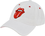 Rolling Stones Women'S Dad Hat, Lips Logo Adjustable Cotton Baseball Cap with Curved Brim