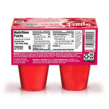 Sugar Free Cherry Flavored Juicy Gels, 4 Count Snack Cups