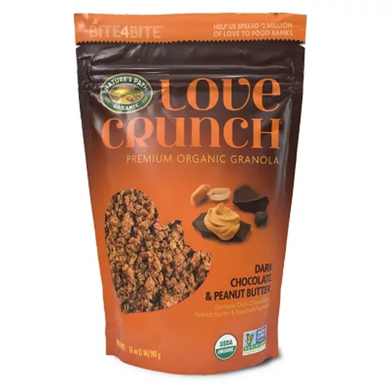 Nature'S Path Love Crunch Organic Dark Chocolate & Peanut Butter Granola, 32 Oz.