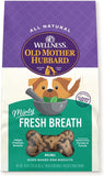 Wellness Minty Fresh Breath Dog Biscuits, Natural, Training Treats, Spearmint, Parsley, Oats, & Chicken Flavor, Mini Size, (20 Ounce Bag)