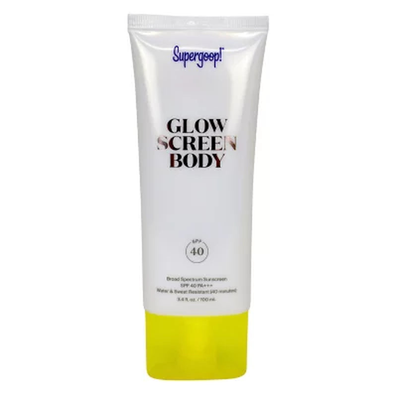 Supergoop Glowscreen Body, SPF 40, 3.4 Oz.