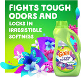 '+ Odor Defense Liquid Fabric Softener, Super Fresh Blast Scent, 140 Oz 190 Loads, HE Compatible