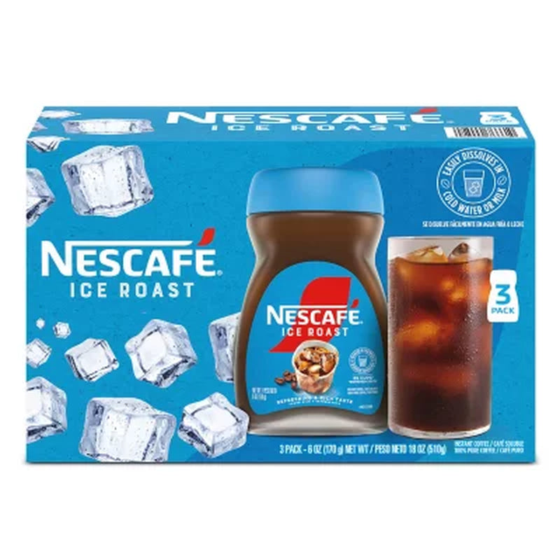 Nescafé Ice Roast Instant Coffee, 6 Oz., 3 Pk.