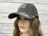 Just a Girl Who Loves Horses Hat, Embroidered Washed Black Adjustable Cotton Baseball Cap Snap Back Hat for Women