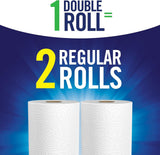 Tear-A-Square Paper Towels, 2 Double Rolls = 4 Regular Rolls, Customizable Sheet Size Paper Towel