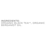 Organic Earl Grey Tea Bags, Black Tea with Caffeine, 16 Total Tea Bags