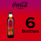 Sugar Cherry Diet Soda Soft Drink, 16.9 Fl Oz, 6 Pack