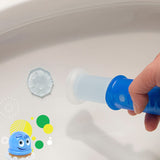 Fresh Gel Toilet Bowl Cleaning Stamps, Helps Keep Toilet Clean and Helps Prevent Limescale & Rings, Citrus Scent, 1 Dispenser with 6 Fresh Gel Stamps