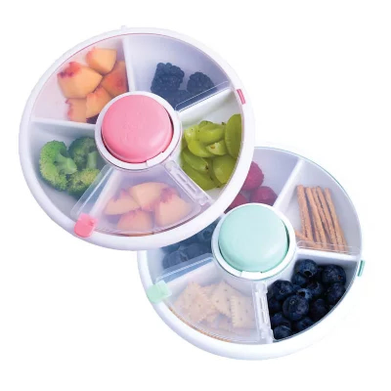 Gobe Kids Original Snack Spinner, 2-Pack, Assorted Color