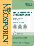 Simply Formula 3-Ingredient First Aid Antibiotic Ointment and Wound Care Treatment with Bacitracin Zinc and Polymyxin B Sulfate, Preservative-, Paraben- and Neomycin-Free, 0.5 Oz