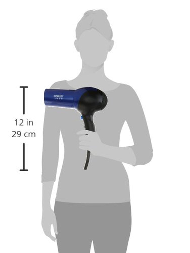 1875 Watt Turbo Hair Dryer, Blue/Black
