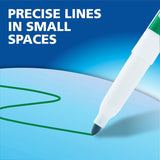 Dry Erase Markers, Low Odor Ink, Black, Fine Tip, 12 Count - Easily Erases, Vibrant Ink, Ideal for Classroom, Back to School Supplies, Teachers, Office, Whiteboard & Home
